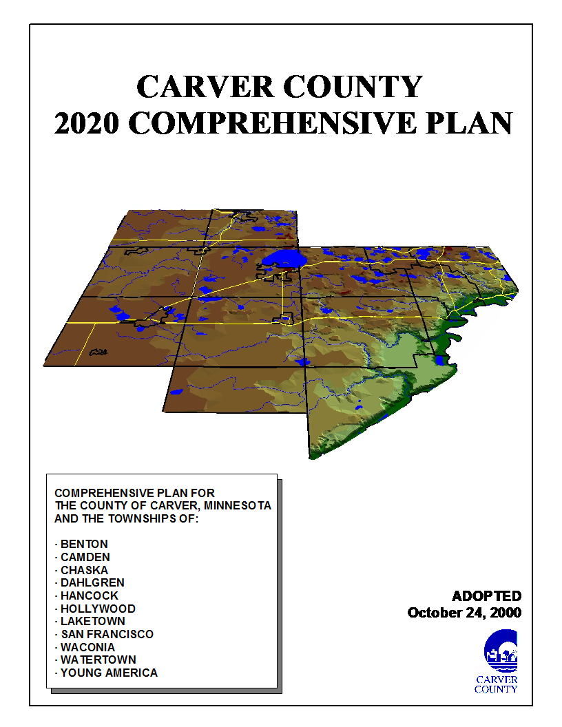 cover of Carver County's 2020 Comprehensive Plan