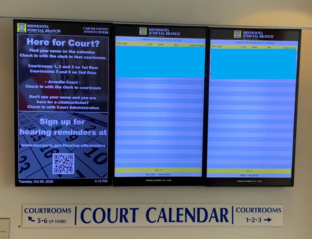 Monitors Directory Court Information