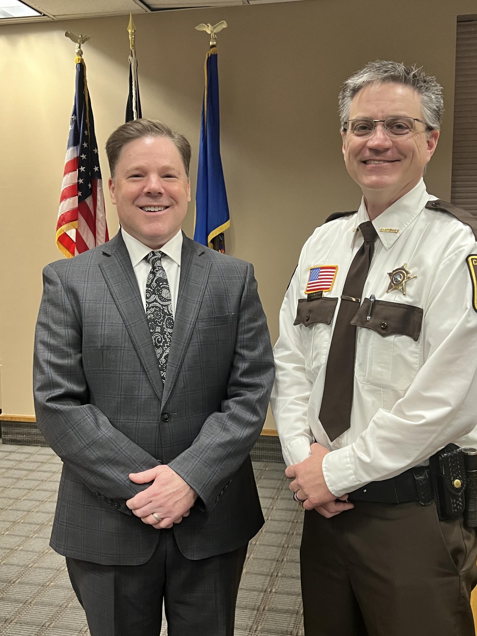 Mark Metz and Sheriff Kamerud 2023