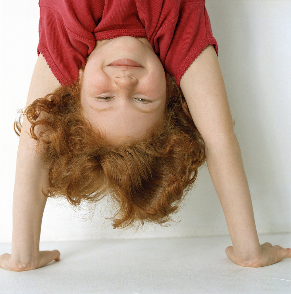 Child doing Handstand