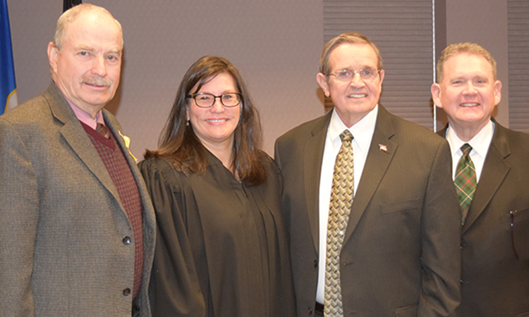 Judge Cain swearing in